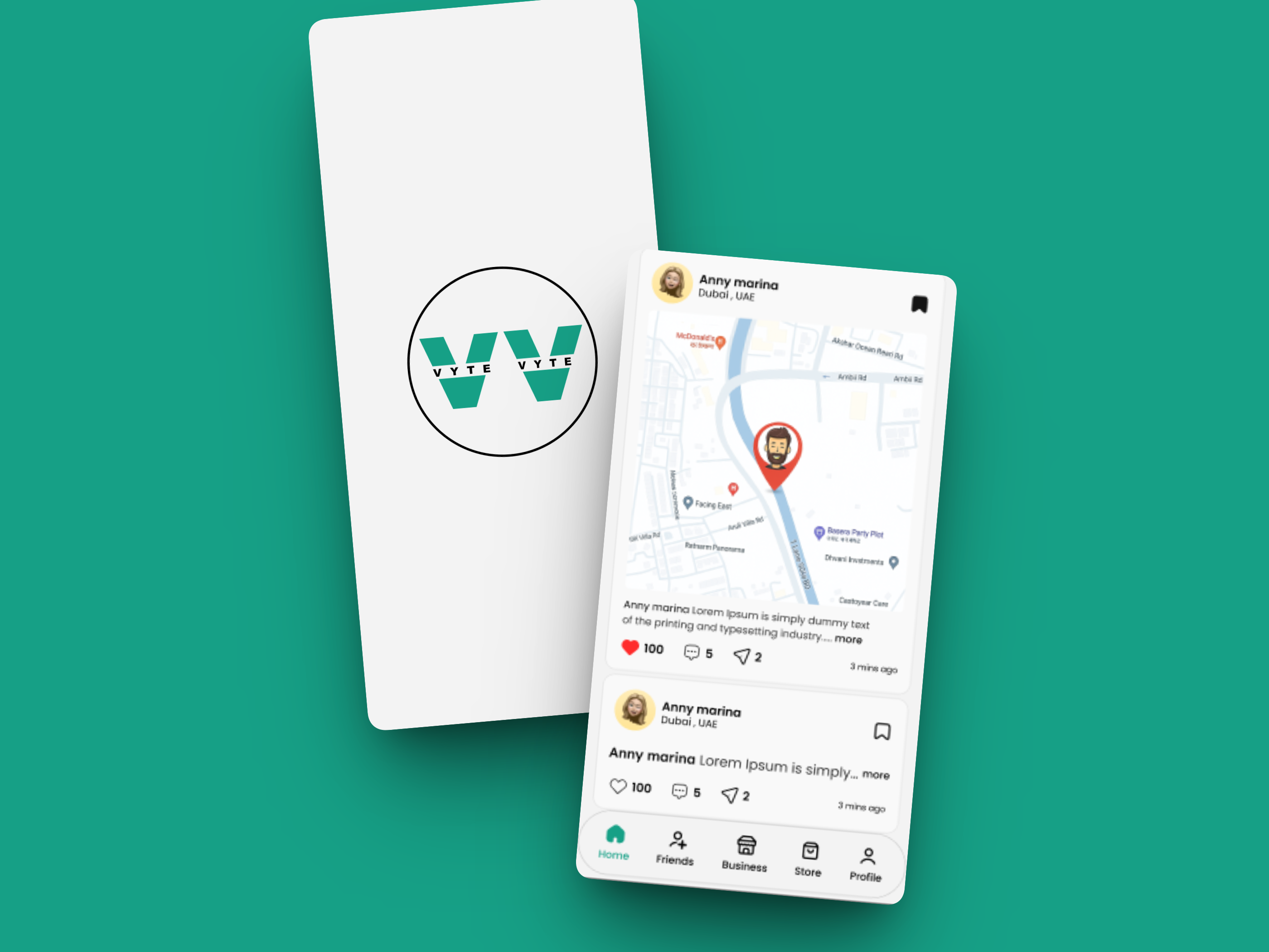 VyteVyte App Interface Mockup